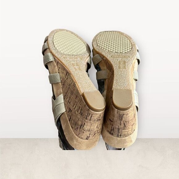 AEROPOSTALE Candlelight Wedge Sandals / SZ: US 8, Bone 3” Wedges.  NWT - Picture 4 of 9